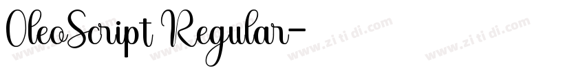 0leoScript Regular字体转换
